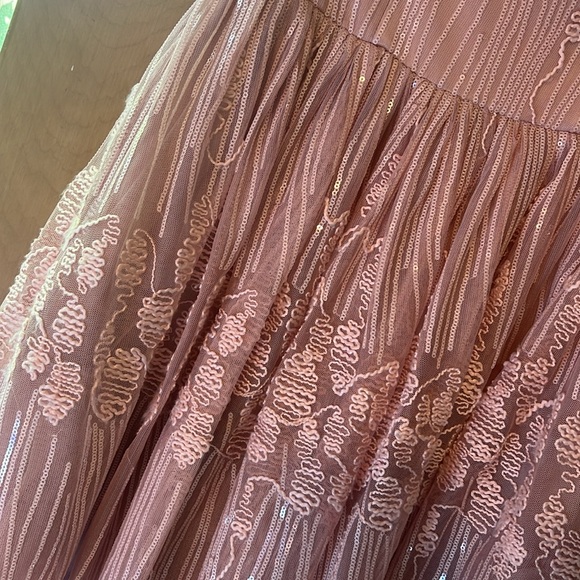 Bebe Pink Embellished Strapless Dress - Picture 2 of 4